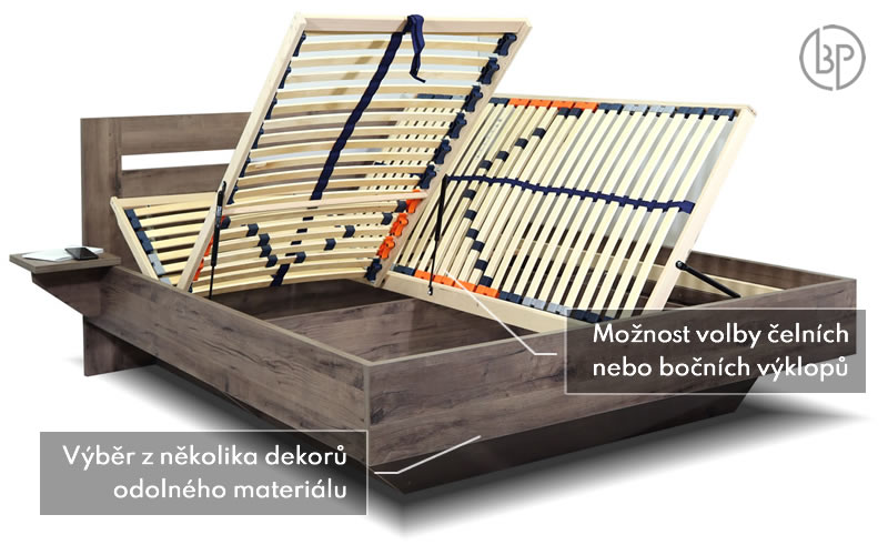 Test úložné postele Elevia