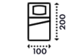 100 x 200 cm