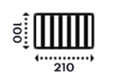 100x210 cm