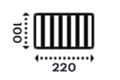 100x220 cm