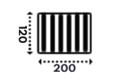 120x200 cm