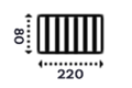 80x220 cm