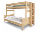 Poschoďová postel JUNIOR,120x200, PRAVÁ , masiv buk  - pohled č. 1
