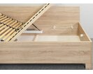 Rohová zvýšená postel Relita, s úložným prostorem, 120x200 - pohled č. 7