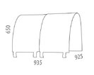 Tunel na postel/zábrana B D235RF - Domino - pohled č. 2
