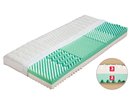 Středně tvrdá sendvičová matrace ELIS - sada k rozkládacím postelím, 18cm, 80x200cm, 2x40x200cm (půlená), 120kg, 5 zón - pohled č. 2