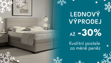 Lednový výprodej na bezvapostele.lol – slevy až 30 %