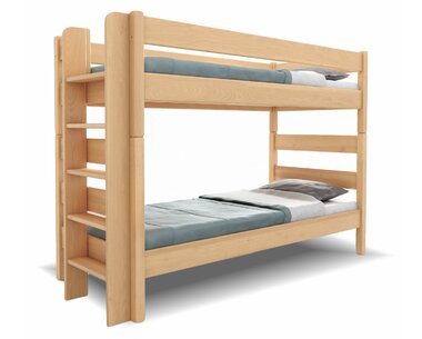 Poschoďová postel JUNIOR 3, LEVÁ , masiv buk  