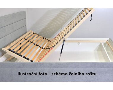 Postel s úložným prostorem Lada, 120x200 - pohled č. 4