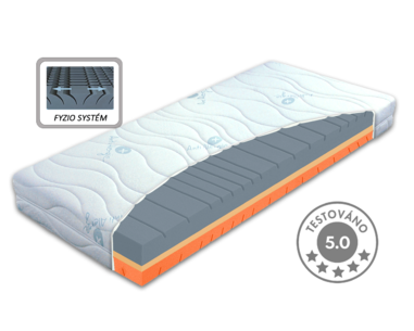 Středně tvrdá ortopedická matrace ERGOSTRETCH, 18cm, 130 kg - pohled č. 1