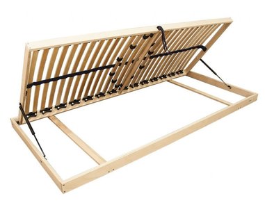 Vyklápěcí lamelový rošt DOUBLE BVP T6, 140x210 , boční výklop   - pohled č. 1