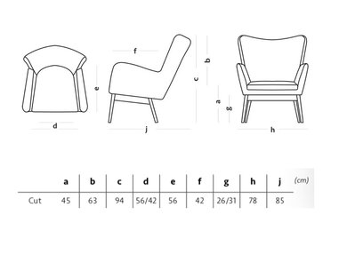 Designové čalouněné křeslo BREEZE button cut - pohled č. 3