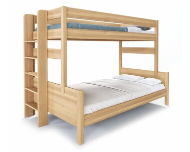 Poschoďová postel JUNIOR,120x200, LEVÁ , masiv buk  - pohled č. 1