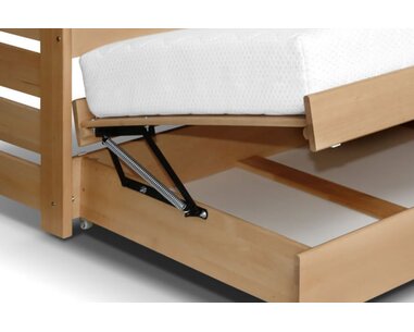 Rozkládací postel s úložným prostorem Doublemax, 90x200cm, masiv buk - pohled č. 4