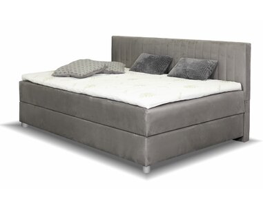 Postel boxspring s úložným prostorem NOVO - dlouhé čelo, 120x200cm - pohled č. 1