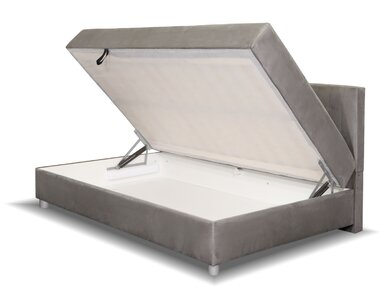 Postel boxspring s úložným prostorem NOVO - dlouhé čelo, 120x200cm - pohled č. 3