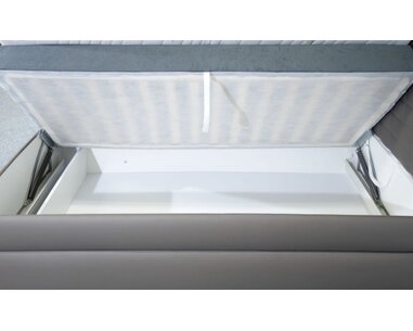 Americká postel boxspring NUVIA 200x200cm, s matracemi a úložným prostorem  - pohled č. 3