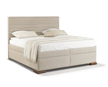 Americká postel boxspring NUVIA 200x200cm, s matracemi a úložným prostorem  - pohled č. 1