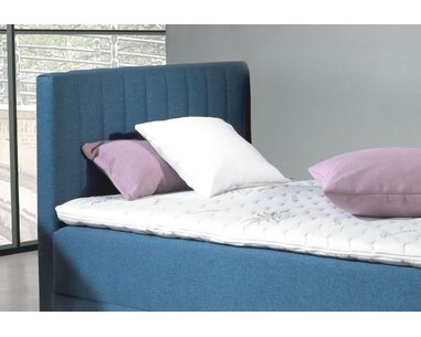 Postel boxspring s úložným prostorem NOVO s hlavovým čelem - pohled č. 3