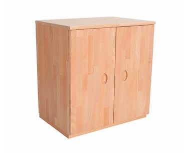 Komoda 2- dvířková D308/BC-Domino, masiv buk - pohled č. 1