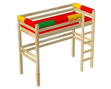 Dětská postel - horní spaní DOMINO D907, masiv smrk - pohled č. 2