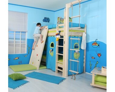 Patrová postel pro 2 děti DOMINO D906 - TZ, masiv smrk - pohled č. 3