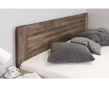 Dřevěná postel dvoulůžko s úložným prostorem ARION 2, 200x200, masiv buk - pohled č. 3