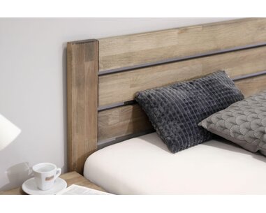 Postel s úložným prostorem Mistral, masiv buk, 140x200 - pohled č. 3