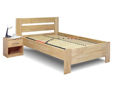 Zvýšená postel z masivu Trinity, masiv buk, 120x210 - pohled č. 2