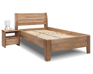 Jednolůžková postel z masivu CONCEPTA, 120x200, masiv buk  - pohled č. 4