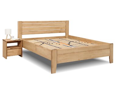 Postel dvoulůžko z masivu Esprit 200x200, masiv buk - pohled č. 2