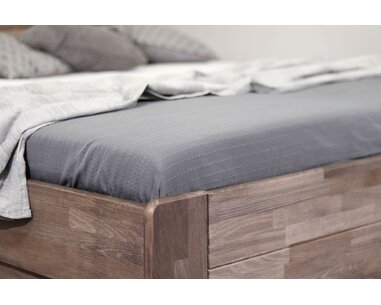 Postel s úložným prostorem FUTON, 120x200, masiv buk - pohled č. 3