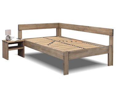 Rohová postel jednolůžko Tiffany 90x200, masiv buk, Pravá - pohled č. 3