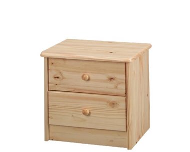 Komoda, noční stolek IA1, masiv borovice - pohled č. 1