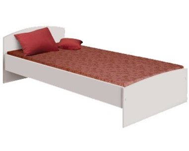 Postel jednolůžko 90x200 IA343B, lamino bílá - pohled č. 1