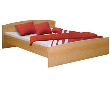Manželská postel - dvojlůžko 180x200 IA342A, lamino buk - pohled č. 1
