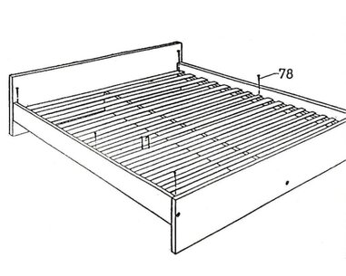 Postel dvojlůžko 160x200 IA341A, lamino buk - pohled č. 2