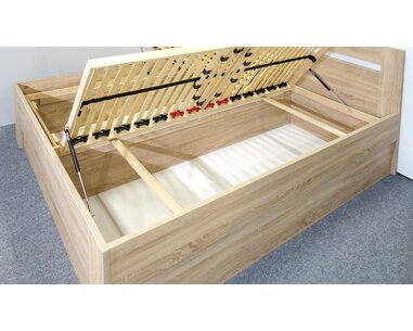 Manželská postel s úložným prostorem LADA, 180x220 - pohled č. 4
