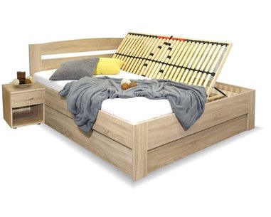 Rozšířená postel s úložným prostorem Maria 200x210 - pohled č. 1