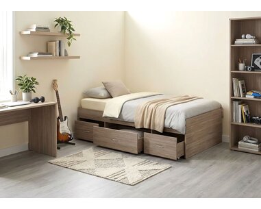 Vyvýšená válenda s úložným prostorem BETA, 90x200cm - pohled č. 2