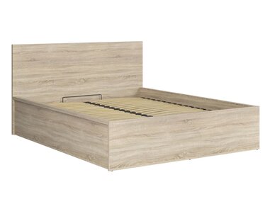 Postel dvoulůžko s úložným prostorem a roštem TETRIS 160x200,  dub sonoma - pohled č. 2