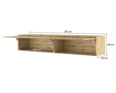 Nádstavec LX-15 k sklápěcí posteli Monterasso 160x200cm, dub artisan - pohled č. 3