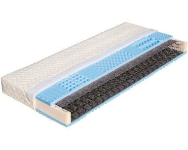 Měkčí zdravotní pružinová matrace IRMA, 20cm, 120kg, 7 zón - pohled č. 1