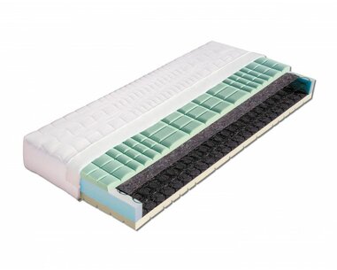 Středně tvrdá matrace PETRA, 24cm, 130kg, pružinové jádro - pohled č. 1
