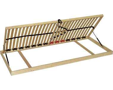 Vyklápěcí lamelový rošt Double BV, boční výklop, 120x200 - pohled č. 1