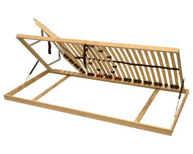 Vyklápěcí polohovací rošt DOUBLE BVH, boční výklop, 120x200, levý - pohled č. 1