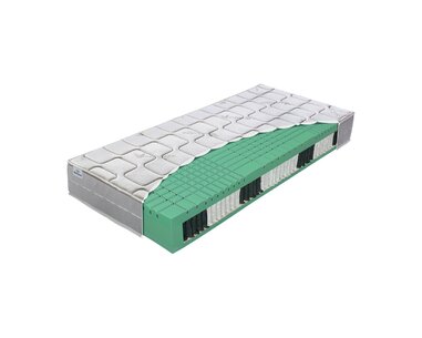 Středně tvrdá matrace ALOE BIO-EX, 25cm, 140kg, taštičková matrace - pohled č. 1