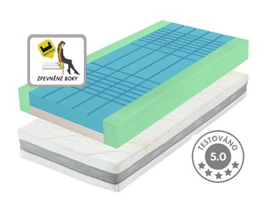 Středně tvrdá ortopedická matrace GUARD ANTIBACTERIAL, 20cm, 140kg - pohled č. 1