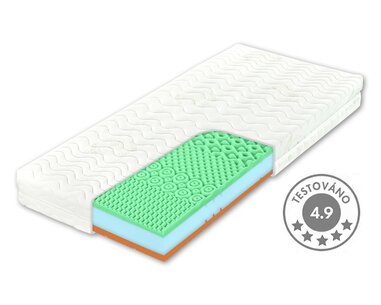 Měkká zdravotní matrace BEZVA BINGO SOFT 1+1 Zdarma, 20cm, 130kg, líná pěna - pohled č. 2