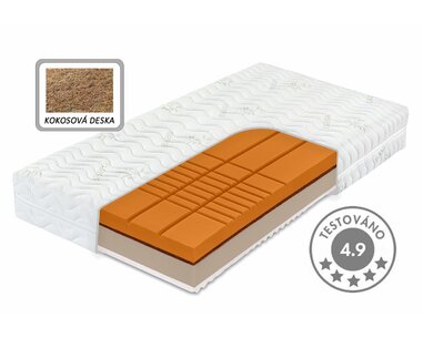 Tvrdší zdravotní matrace HERODES XXL, 24cm, 150kg, kokos - pohled č. 1